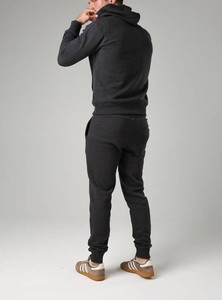 Logo personnalisé, vente en gros, OEM, bonne qualité, vêtements décontractés pour hommes, couleur anthracite, avec revers et ourlet côtelés, anti-plis, écologiques, à bas prix - Product Image 6