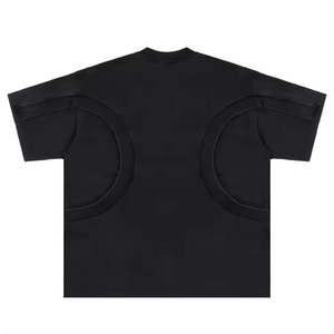 Camiseta Corta de Algodón Estampada con Lavado Ácido, Estilo Hip Hop Urbano, Peso Pesado 180 g/m², Vintage, 100% Felpa - Product Image 6