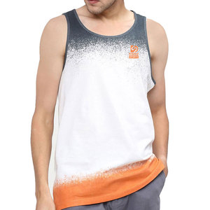 เสื้อกล้ามออกกำลังกายผู้ชายสั่งทำพิเศษ-ผ้าฝ้ายถัก 100% สวมใส่สบาย ระบายอากาศได้ดี แห้งเร็ว เป็นมิตรกับสิ่งแวดล้อม เหมาะสำหรับใส่ในยิม - Product Image 1