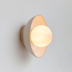 High Quality Modern LED Iron Wood Wall Lamp Eco-friendly Off-White Shade Home Office Wedding Parties Decoration Accessory - Product Image 1