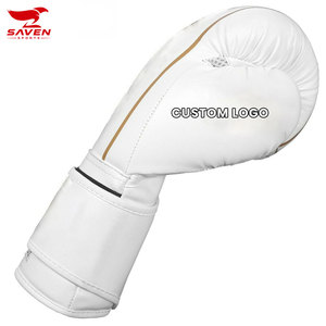 Nouveaux gants de MMA en cuir imperméables avec logo personnalisé, matériau durable, équipement d'entraînement, fermeture à boucle et crochets. - Product Image 2