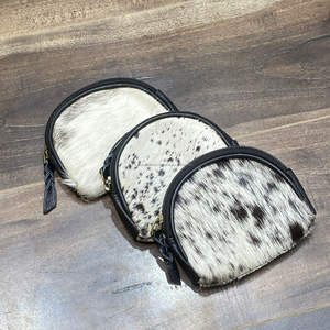 กระเป๋าใส่บัตรเครดิตทรงรีขนาดเล็กรูปวงรีทำด้วยมือทำจากหนังขนสัตว์แท้ - Product Image 5