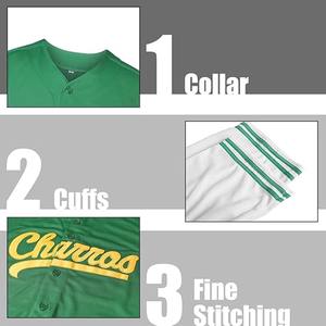 Maillot de baseball classique vierge à boutons, taille américaine, personnalisable avec logo et nom brodés, unisexe, protection UPF 50+ - Product Image 5