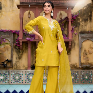 Kurti impreso de rayón puro bellamente diseñado con Salwar Kameez para Fiestas-Ropa india y pakistaní - Product Image 1