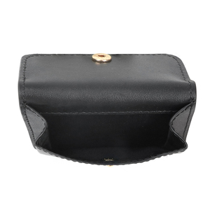 Monedero Pequeño de Cuero PU Negro al por Mayor, sin Logotipo, con Cierre de Botón, para Tarjetas de Crédito y Monedas - Product Image 6