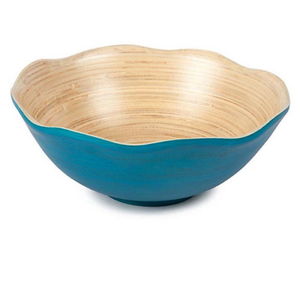 Cuenco de bambú de varios colores recién llegado, forma redonda grande, pintado a mano, tamaño personalizado, ensaladera, cuenco de bambú para cocina y habitación - Product Image 2