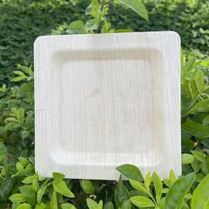 Plato de Hoja de Areca para Barbacoa, Vajilla Biodegradable y Compostable, Venta al por Mayor Directa de Fábrica, Platos de Hoja de Plátano de Vietnam, Cubiertos de Palma - Product Image 6