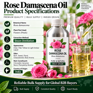 Fabricante de Aceite de Rosa Damascena Premium, Mayorista, Proveedor a Granel, Exportador, Compañía de Comercio de Aceites Esenciales Naturales de la India - Product Image 2