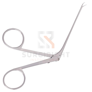 Pinces Hough Alligator à angle droit et gauche en acier inoxydable, instrument otologique pour une préhension précise des oreilles par SurgiRight - Product Image 3