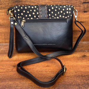 2024 Designer High Quality Animal Print Genuine Cowhide Leather Crossbody Bags for Women Luxury Tassel Wristlet Shoulder Handbag - Product Image 5