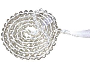 Collier de perles Sphatik Mala nouées à la main par un artiste indien avec perle principale en pierre Acheter Natural Clear Quartz All Colors 108 - Product Image 1