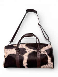 กระเป๋าเดินทางหนังแท้ขนสัตว์สุดหรู รุ่น LHDB-0133 ขนาดใหญ่ จุของได้เยอะ ดีไซน์ทันสมัย ซิปพกพาสะดวก ใช้งานได้หลากหลาย เหมาะสำหรับทุกเพศ - Product Image 3