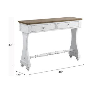 Carminda Antique White <b>Console</b> <b>Table</b> - Product Image 4