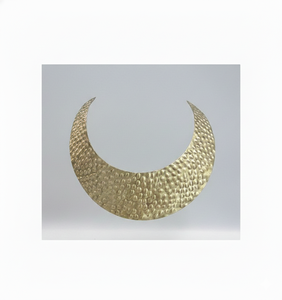 Sleek Gold Finished Vintage Brass Collar Necklace Stylish For Parties <b>Wedding</b> <b>Top</b> Selling Torque Necklace Trendy Choker Necklace - Product Image 6