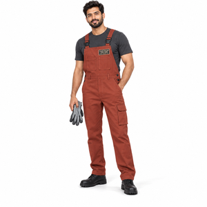 Overoles de Trabajo de Marca Privada para Colecciones de Uniformes Industriales, Overoles de Trabajo al por Mayor con Tirantes Ajustables - Product Image 2