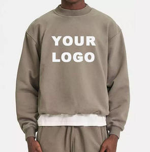 2027 Hot Sale IGNITEFIT WEAR <b>Vintage</b> Washed Streetwear Fashion <b>Oversized</b> Pullover <b>Sweatshirts</b> Eco-Friendly 100% Cotton Men's - Product Image 1