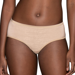 Culotte taille haute pour femme grande taille, en nylon, unie, à volants, tricotée, respirante, sans couture, pour tous les jours, séchage rapide, antibactérienne - Product Image 5