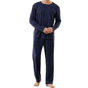 Pijamas de Invierno de Marca Privada para Hombre, Conjunto de Ropa de Dormir de Algodón Cálido y Suave, Fabricante y Proveedor - Product Image 4