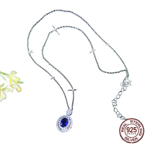 Collar de Diamantes Moissanite de Lujo en Plata de Ley 925 para Mujer, Joyería de Moda, Regalo para Aniversario o Cumpleaños - Product Image 5