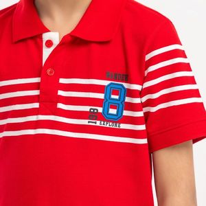 Chemises polo personnalisées pour enfants, garçons, manches courtes, rayées, sport, décontractées, uniformes scolaires, chemises polo modernes - Product Image 5