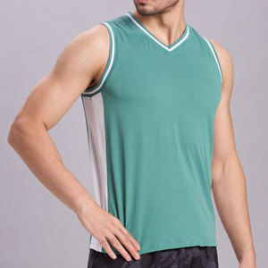Chaleco Deportivo de Verano para Hombre, Ecológico, Transpirable, Corte Ajustado, Cuello Redondo, Poliéster/Algodón, Sin Mangas, Venta al Por Mayor - Product Image 5