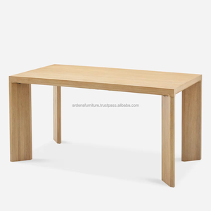 Durable Wooden Luxury Dining Table Dining Room Furniture Set Contemporary Modern Design Home Apartment Farmhouse School Park - Product Image 1