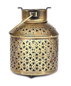 Vintage Iron <b>Lantern</b> With Classic Metal Decorative <b>Candle</b> Holder for Restaurants Banquets & <b>Outdoor</b> Events - Product Image 2