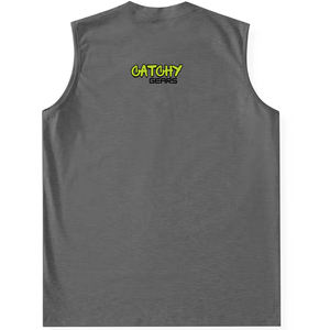 Débardeur pour homme Catchy Gears en coton biologique extensible, coupe ajustée, respirant, séchage rapide, décontracté pour l'été, sans manches, pour la gym et le fitness - Product Image 4