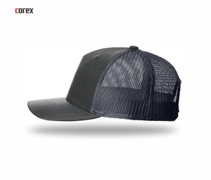 Dark Blue 5-Panel Trucker <b>Hat</b> Breathable Waterproof Mesh Sporty Fashion Adjustable Unisex Outdoor Spring <b>Summer</b> - Product Image 3