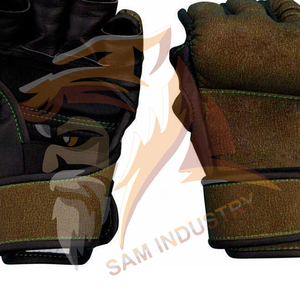 <b>Custom</b> Professional Boxing <b>Gloves</b> for Training with New Design <b>Custom</b> Logo PU Leather Lightweight Hook & Loop Closure <b>MMA</b> <b>Gloves</b> - Product Image 6