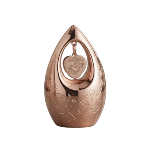 Urna Funeraria de Metal Negro Martillado, Diseño Nuevo, para Guardar Cenizas Humanas - Product Image 5
