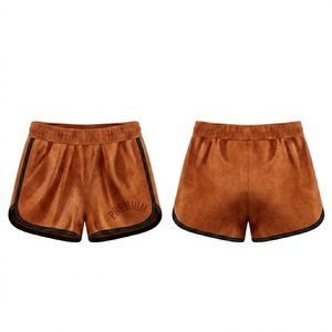 Shorts de malla para mujer, elásticos en 4 direcciones, transpirables, que absorben la humedad, de secado rápido, 100% poliéster, para verano, gimnasio, correr, cintura media - Product Image 3