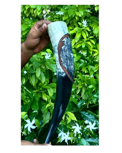 แก้วดื่มเบียร์ทรงเขาสัตว์ สไตล์ไวกิ้งยุคกลาง คุณภาพสูง ขัดเงา ลายศาสนา ขนาด 250-350 มล. ผลิตในอินเดีย สำหรับเทศกาลคริสต์มาส - Product Image 1