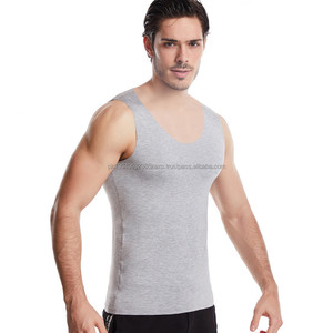 Vente en gros de débardeur de sport sans couture respirant à séchage rapide en coton doux à boutons 3D pour hommes - Product Image 3