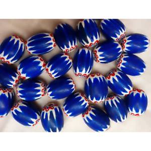 Perles de chevron artisanales mélange de verre de Murano et de cristal au chalumeau cristal de nature en vrac à des fins décoratives - Product Image 1