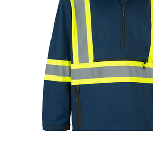 เสื้อฮู้ดนิรภัยแบบกันน้ำ Hi Vis ANSI Class 2 สำหรับผู้ชาย ป้องกันรอยยับ ระบายอากาศได้ดี ไฟ LED กระพริบ ชุดทำงาน รับผลิตแบบ OEM พร้อมสกรีนโลโก้ตามสั่ง - Product Image 3