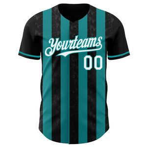 Custom Baseball Uniform Full Button Printed Short Sleeve Breathable Unisex Polyester Jersey Bulk Wholesale - Product Image 6