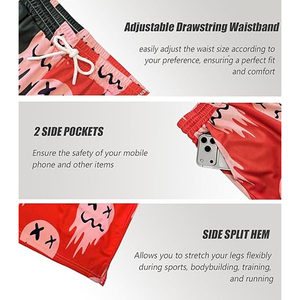 Shorts d'été décontractés personnalisés de haute qualité pour hommes, nouveau logo imprimé, maille polyester, impression par transfert thermique, respirant, écologique - Product Image 2