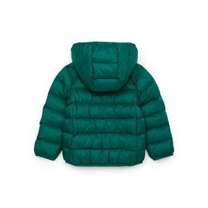 Veste matelassée à capuche avec fermeture éclair, coupe-vent, manteau d'hiver unisexe, décontracté, couleur unie, coupe régulière, longueur courte, polyester épais - Product Image 6