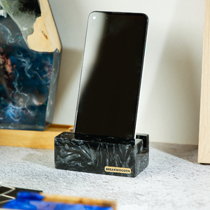 Portaplumas de resina epoxi con diseño de teclas de teclado, Portaplumas de resina con diseño de madera, Decoración artística de resina y madera, Regalo de aniversario, Portaplumas de resina verde, Regalo hecho a mano - Product Image 4