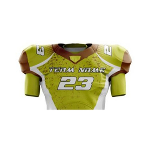 Maillot de football américain personnalisé avec logo et nom d'équipe, sublimation, nom brodé, pour adultes, 100 % polyester, maille, manches courtes, transfert thermique - Product Image 4