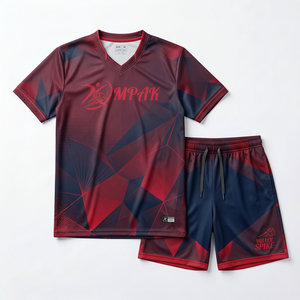 Ensemble maillot et short de volley-ball camouflage numérique orange brûlé personnalisé en gros, uniforme d'équipe respirant OEM, vêtements de sport par sublimation - Product Image 1