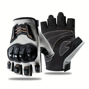 Guantes de Motocicleta Antideslizantes, Duraderos, Compatibles con Pantalla Táctil, Resistentes al Viento, Guantes sin Dedos para Motociclismo, Precio al por Mayor, OEM Personalizado - Product Image 1