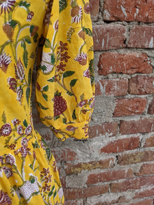 เดรสแมกซี่พิมพ์ลายดอกไม้แบบลำลองสำหรับฤดูร้อนเดรสผ้าคอตตอนอินเดียทนทานและเป็นมิตรกับสิ่งแวดล้อม - Product Image 4