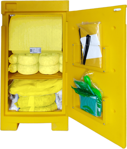 Kit de Respuesta a Derrames de Productos Químicos y Materiales Peligrosos de Alta Resistencia de 100L - Sistema Absorbente Completo en un Carro con Ruedas - Product Image 2