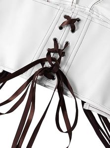 Top Corto de Piel Sintética para Mujer, Estilo Clubwear, con Logotipo Personalizado de Fábrica, Sin Mangas, Ajustado - Product Image 5