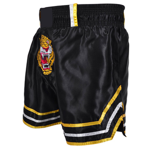 กางเกงมวยไทยปักโลโก้ตามสั่งสำหรับกีฬาฤดูร้อนรุ่นใหม่ สีพื้น สำหรับ MMA และศิลปะการต่อสู้ ราคาขายส่ง - Product Image 2
