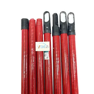 Factory Best Price PVC Coated Wooden Broom Handle Cleaning Products Mop Handle Household Items Mopstick Eucalyptus Wood Sweepers