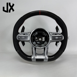 พวงมาลัยคาร์บอนไฟเบอร์หนัง PU ออกแบบได้ตามต้องการสำหรับ <span class=keywords><strong>Mercedes</strong></span> <span class=keywords><strong>Benz</strong></span> W204 W205 W166 W212 <span class=keywords><strong>W220</strong></span> W221 W222 C117 C43 C63 <span class=keywords><strong>AMG</strong></span> GLC - Product Image 3