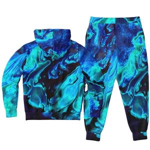 Custom Printed <b>Full</b> <b>Zip</b> <b>Hoodie</b> And Jogger Pants Set Wholesale Unisex Sublimation Tracksuit Streetwear Casual Sportswear - Product Image 4